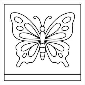 Butterfly coloring page for free printable activities for kids